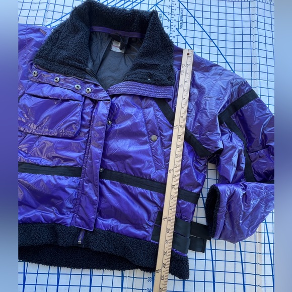 FP MOVEMENT Purple & Black Vagabond Bomber Jacket NEW W/O TAGS Prima Loft SZ XS - Picture 5 of 9